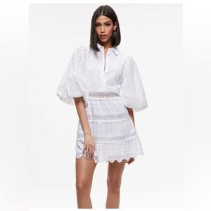 Alice + Olivia Eyelet Dress